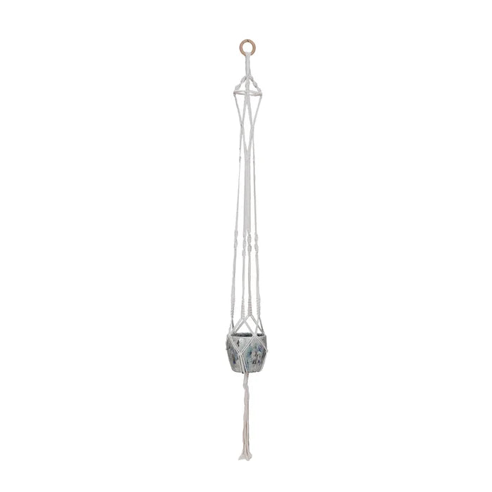 Cotton Macrame Hanging Basket