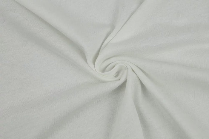 Cotton Modal Slub Knit Ivory Drift