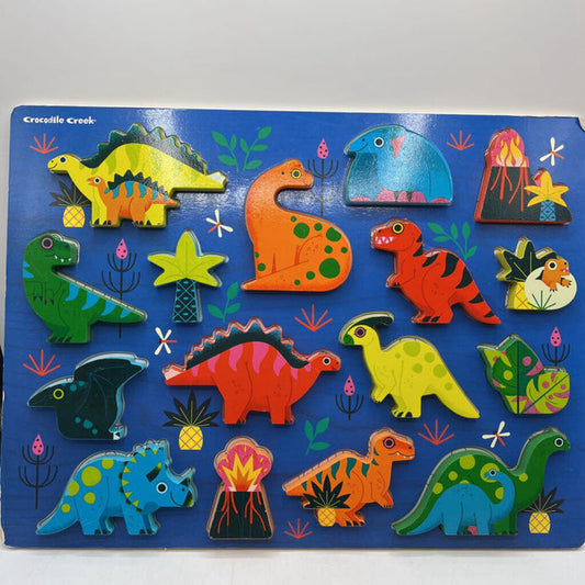 Crocodile Creek Chunky Dinosaur Wooden Puzzle
