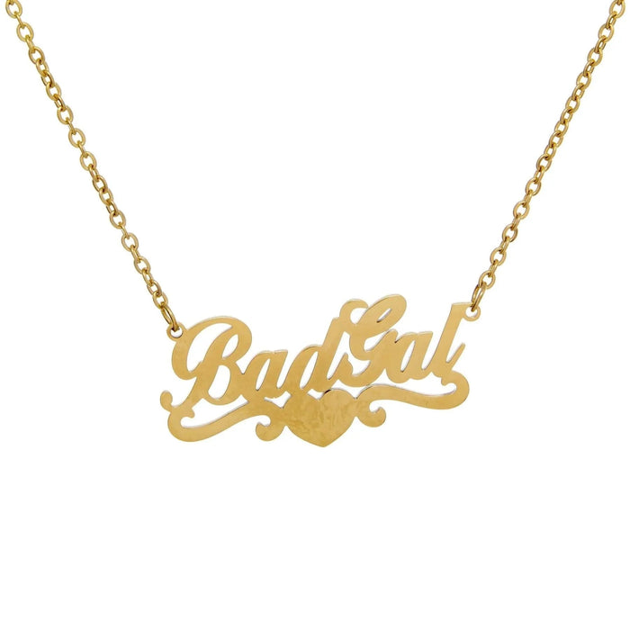 Custom Heart Script Name Necklace - camillaboutiqueshop