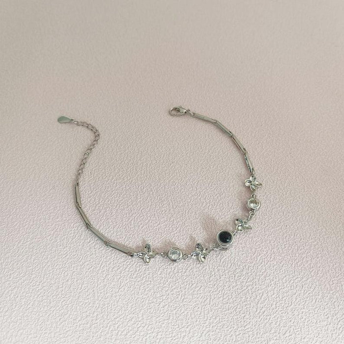 Custom Photo Projection Bracelet - Clover Sterling Silver - camillaboutiqueshop