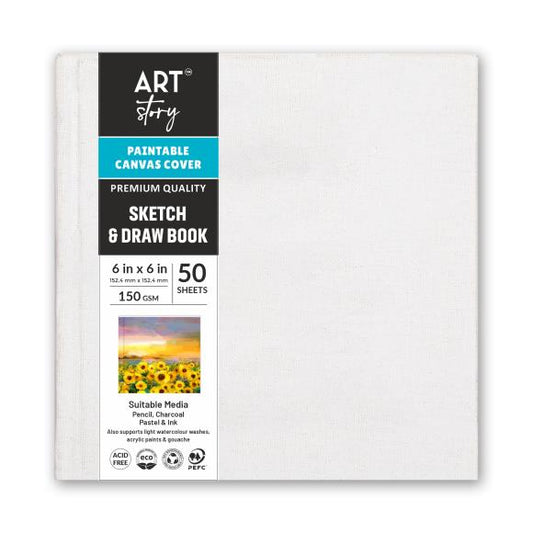 Customizable Canvas Cover Sketch & Draw Books
