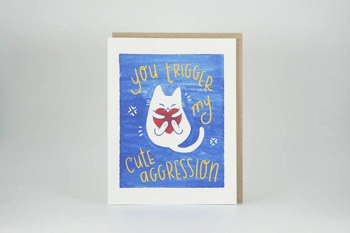 Cute Aggression Love Greeting Card