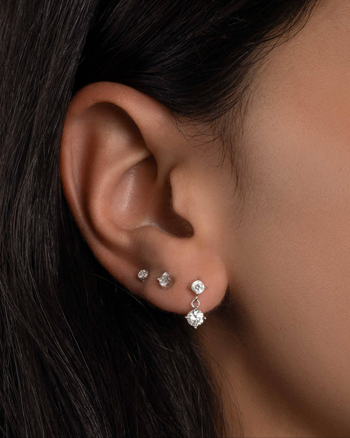 CZ Charm Studs