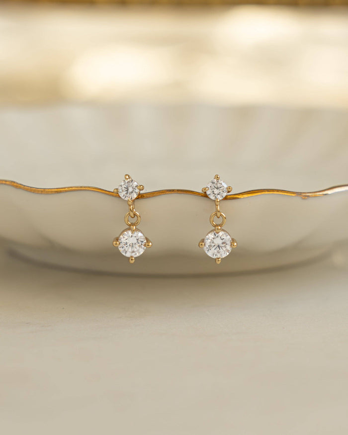 CZ Charm Studs