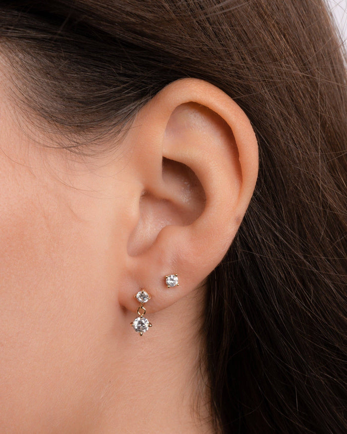 CZ Charm Studs