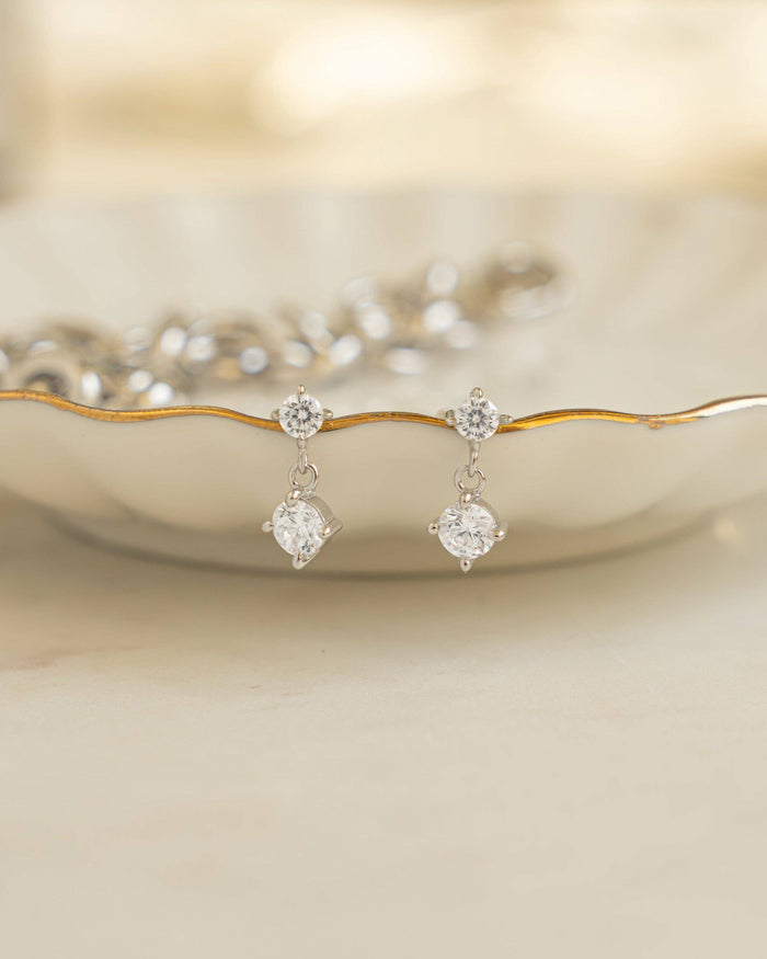CZ Charm Studs