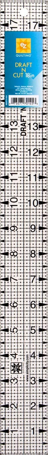 Draft N Cut Ruler 18" x 2"