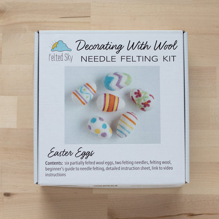 Easter Eggs Needle Felting Kit