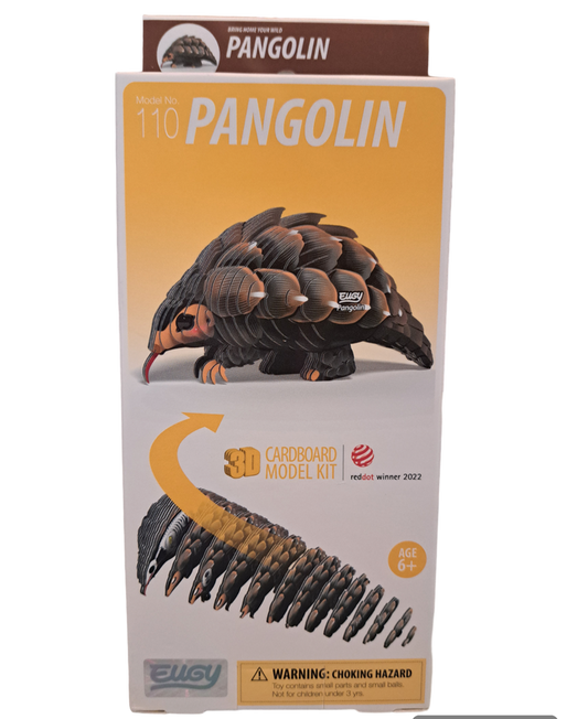 Eugy 3D Cardboard Model Kits - Pangolin