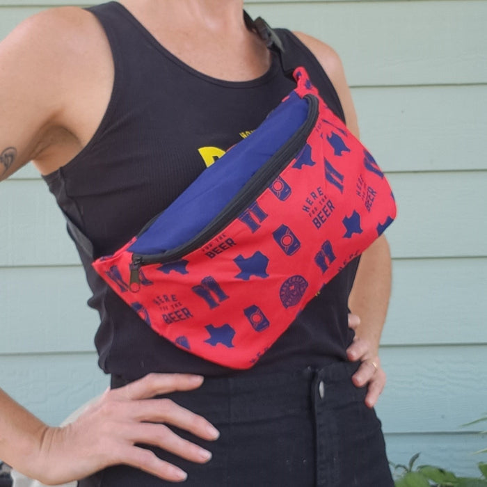 Fanny Pack - Red & Navy