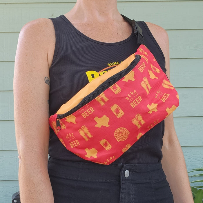 Fanny Pack - Watermelon & Gold