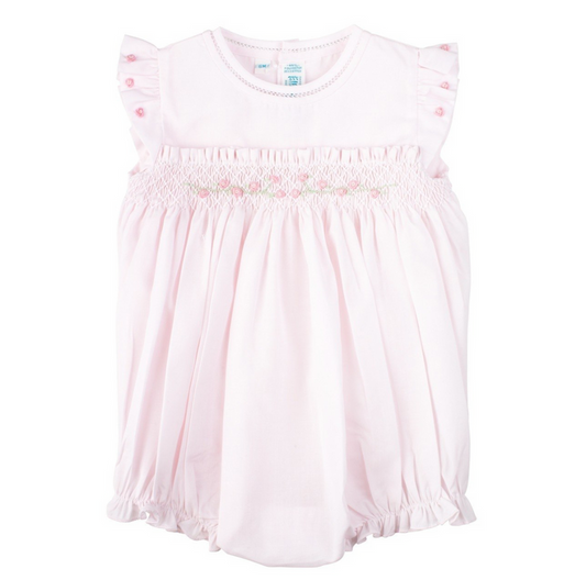 Feltman- Rose Garden Collection Smocked Fly Sleeve Bubble
