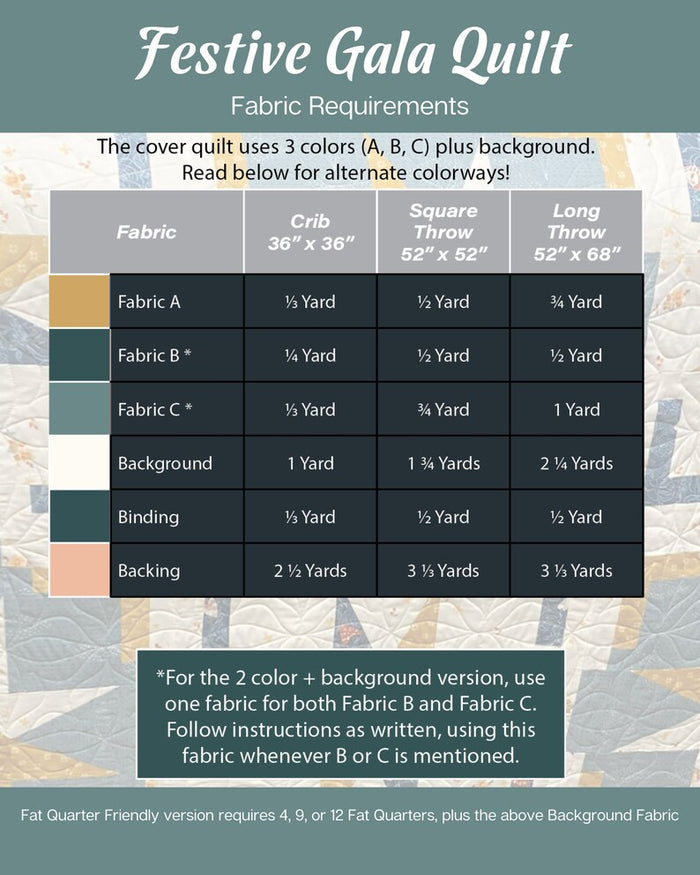 Festive Gala Quilt Pattern