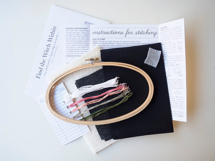 Find the Witch Within Cross Stitch Kit