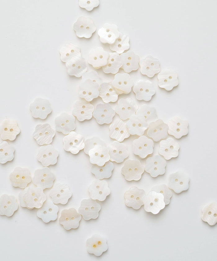 Flower Shaped Shell Buttons