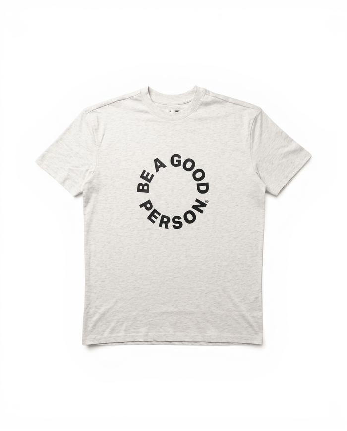 Full Circle Tee - Light Grey & Black