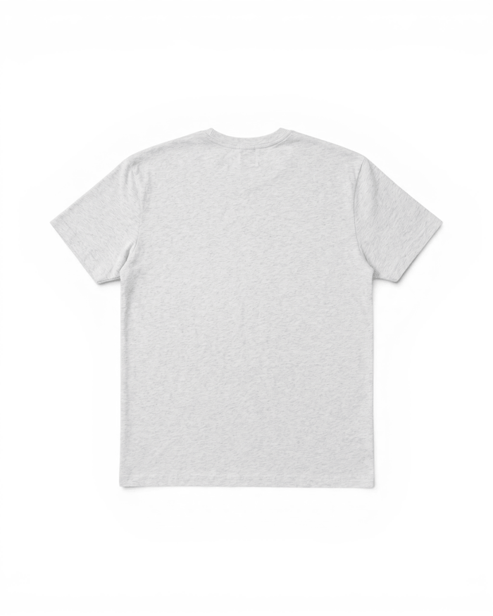 Full Circle Tee - Light Grey & White