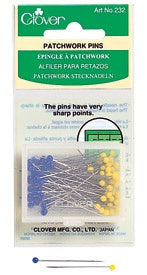 Glass Head Patchwork Pins 100ct