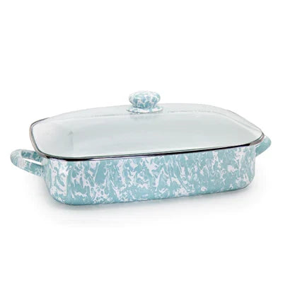 Golden Rabbit- Sea Glass roasting pan