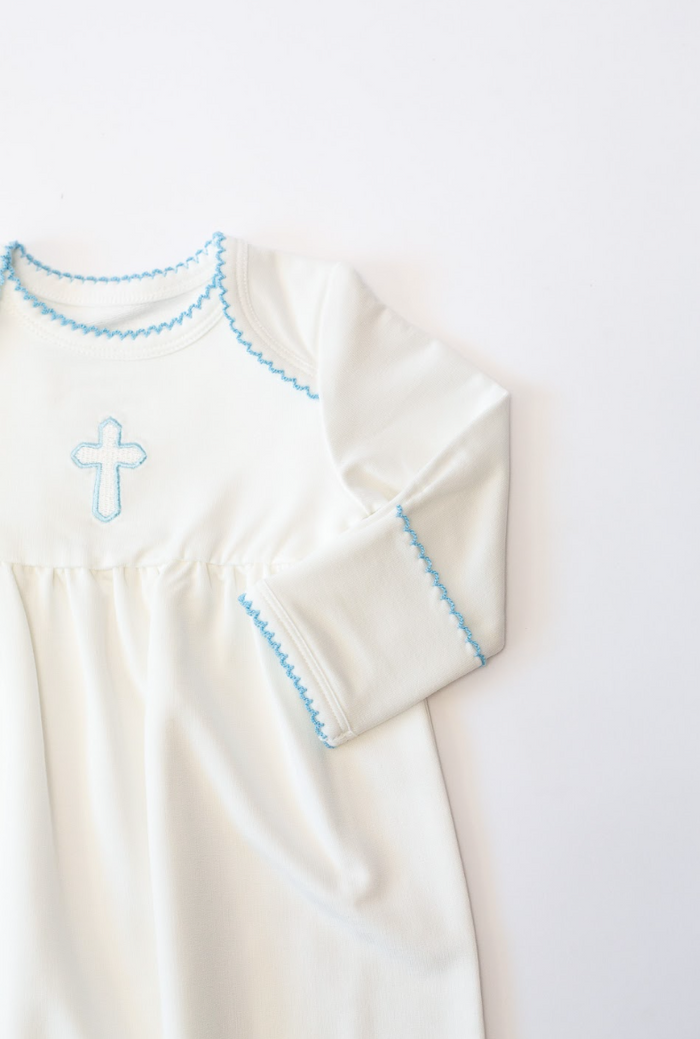 Goosies- Blue Cross Gown
