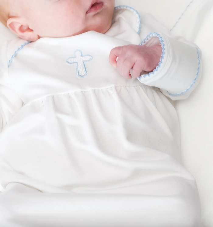 Goosies- Blue Cross Gown