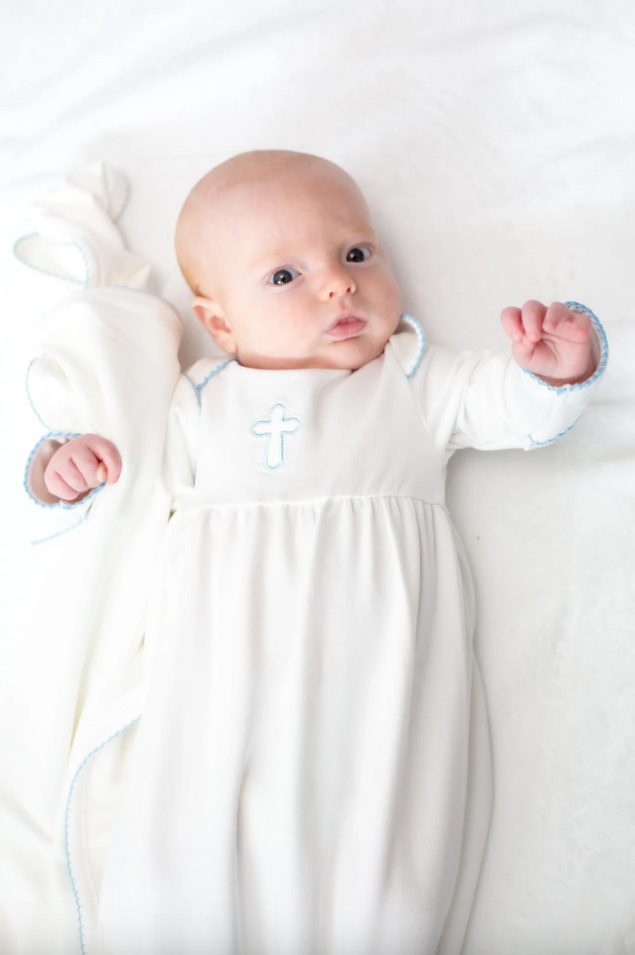 Goosies- Blue Cross Gown