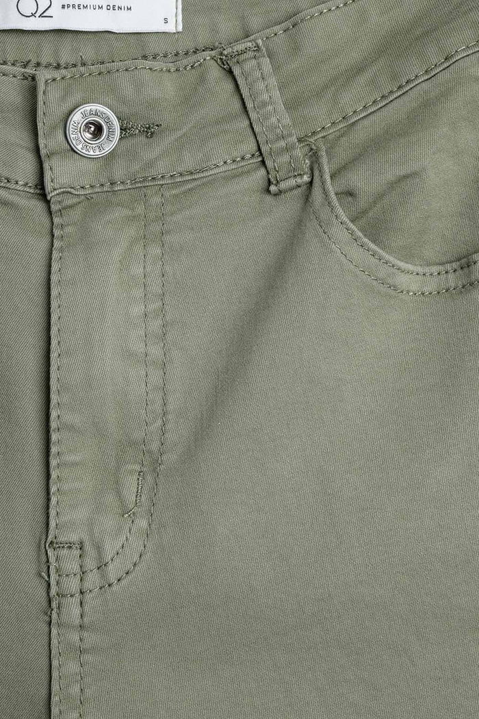 Green Straight Pants wide leg - Coloured Jeans