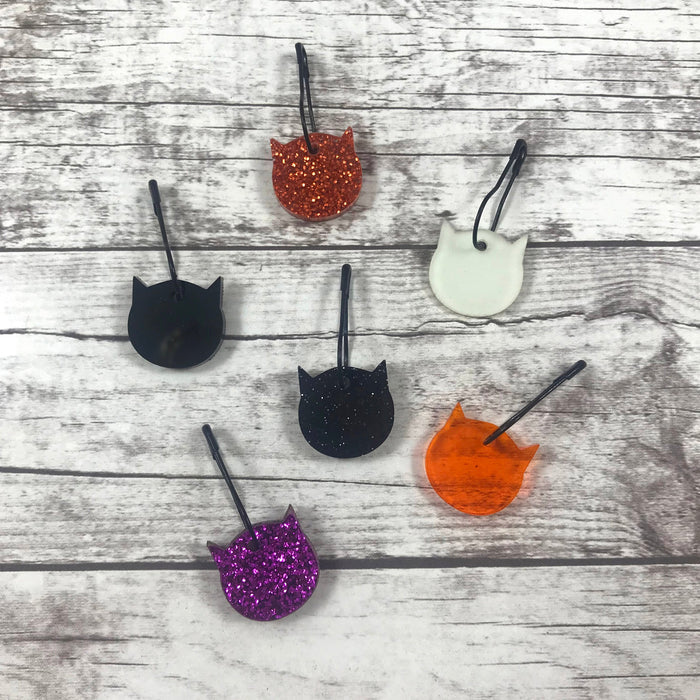Halloween Cats Acrylic Stitch Marker