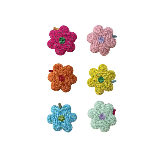 Handmade Glass Beaded Flower Tape Measure