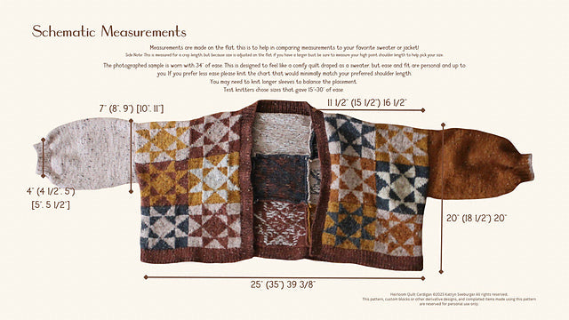 Heirloom Quilt Cardigan Yarn Kit - Tar