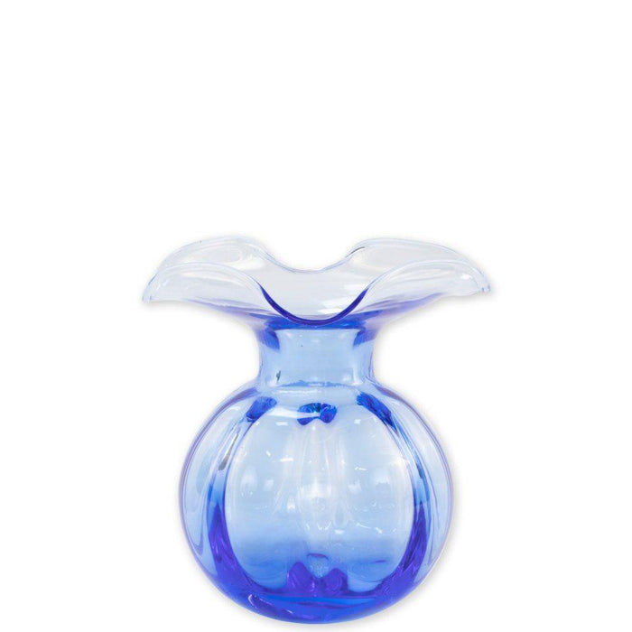 Hibiscus Glass Cobalt Bud Vase