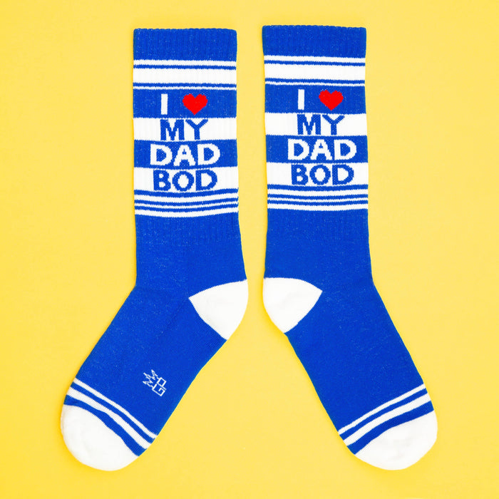 I Love My Dad Bod Gym Crew Socks