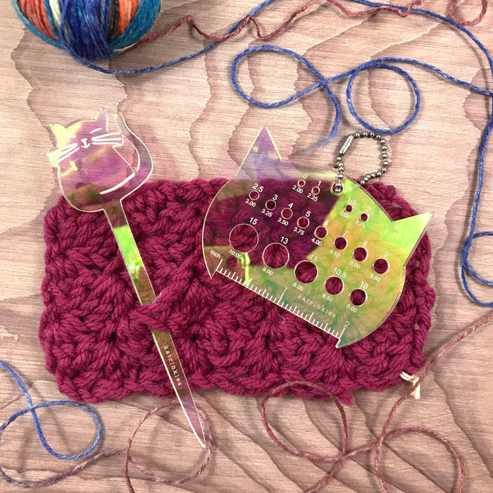 Iridescent Cat Shawl Stick