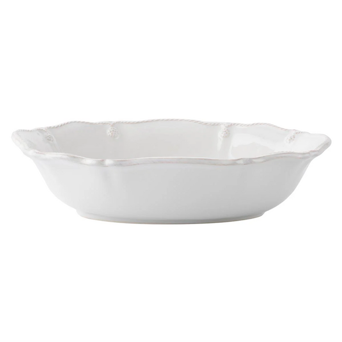 Juliska- Berry & Thread  12" Oval Serving Bowl - Whitewash