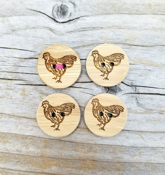 Katrinkles Bamboo Buttons 3/4" (set of 4)