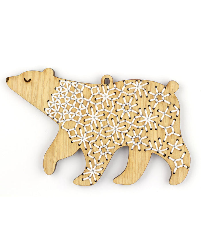 Kiriki DIY Stitched White Oak Ornament Kits