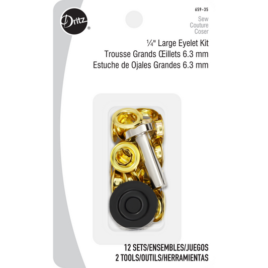 Large Eyelet Kit 1/4"