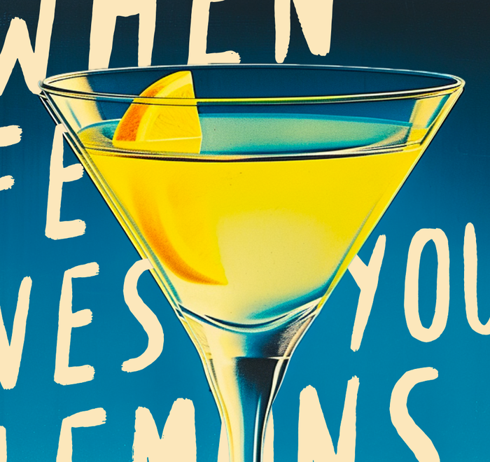 Lemon Cocktails Card