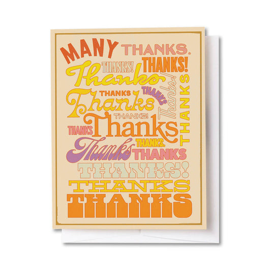 Many Thanks Card