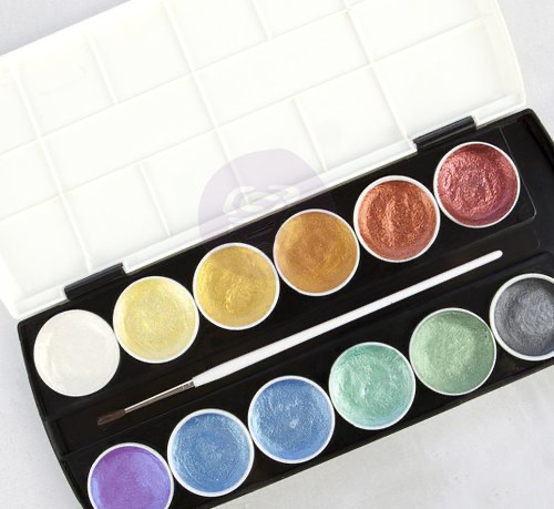 Metallic Accents Semi-Watercolor Paint Set