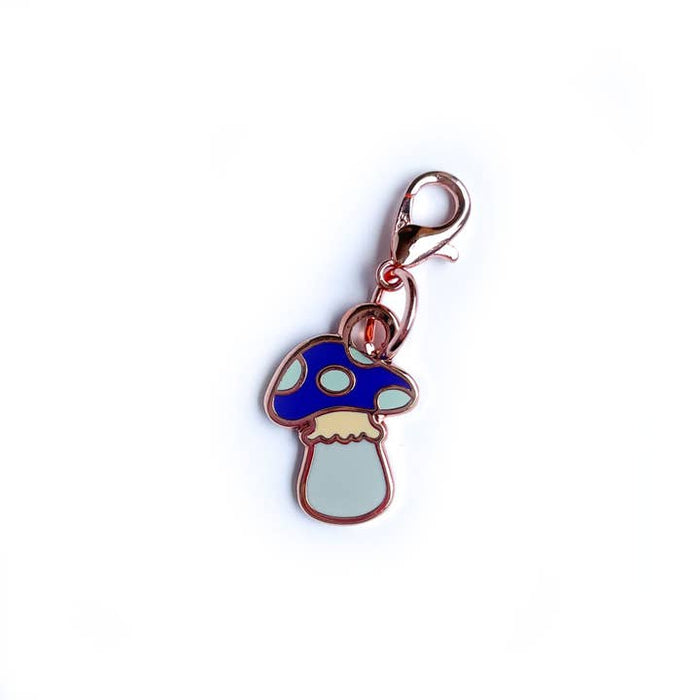 Midnight Mushroom Charm Stitch Marker