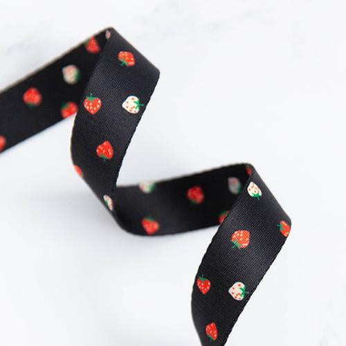 Mini Berry 1" Black Webbing