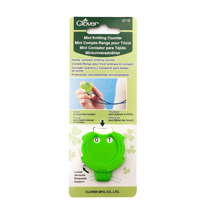 Mini Kacha Kacha Knitting Row Counter (Green)