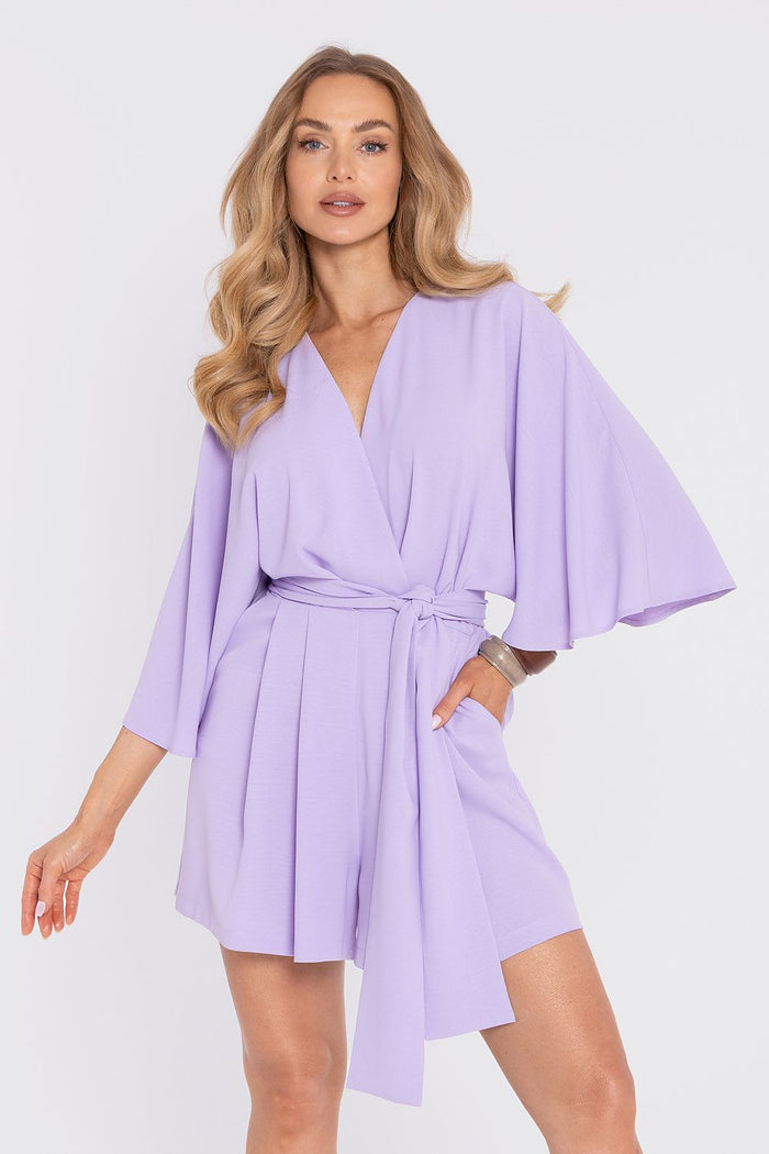 Moe Kimono Sleeves One-Pieces for Trendy Style violet - One Piece