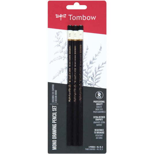 Mono Pencil Set Black - 3 pack