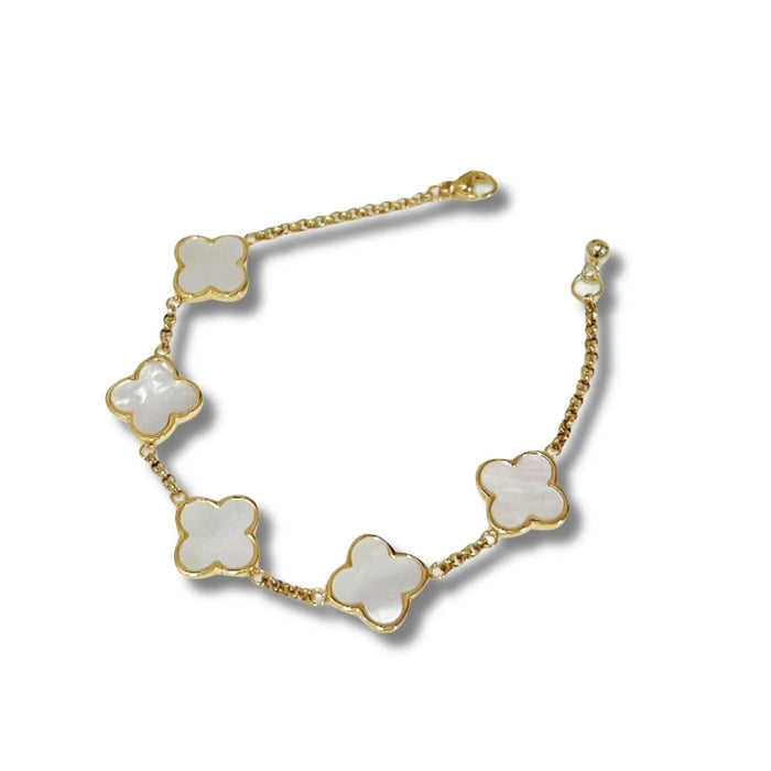 Multi Mother Of Pearl Clover Bracelet - camillaboutiqueshop