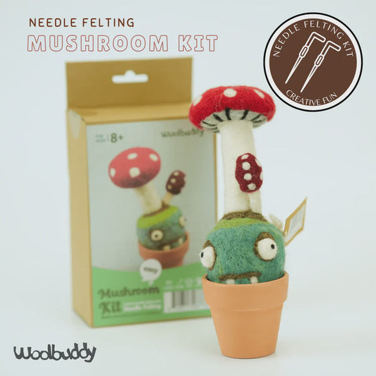 Mushroom Needle Felting Kit