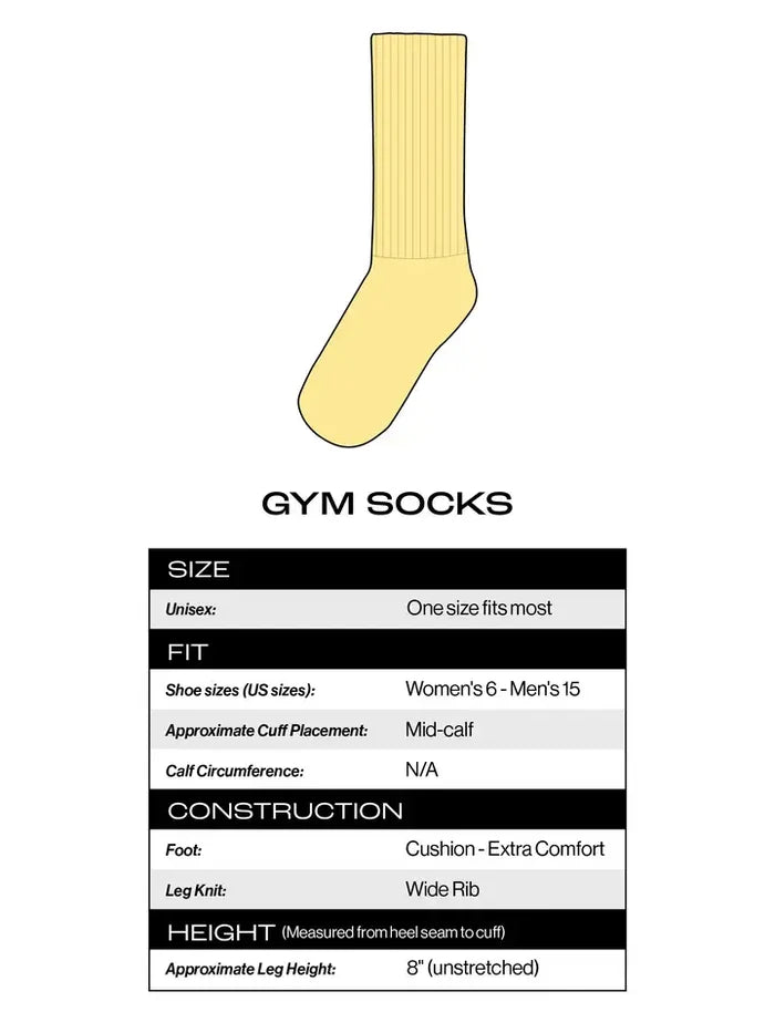 Nature Slut Gym Crew Socks