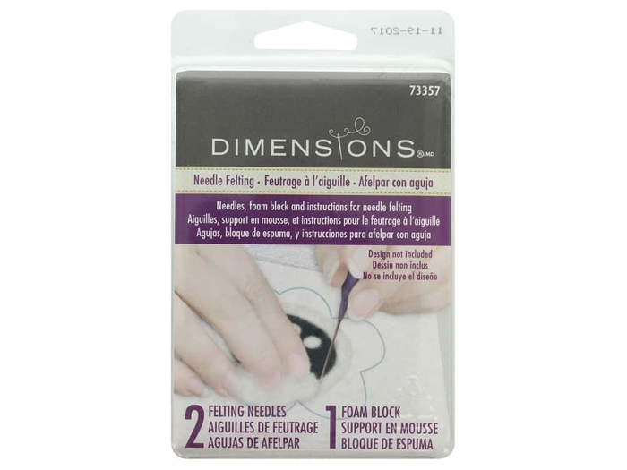 Needle Felting Needles, Foam Blocks & Instructions